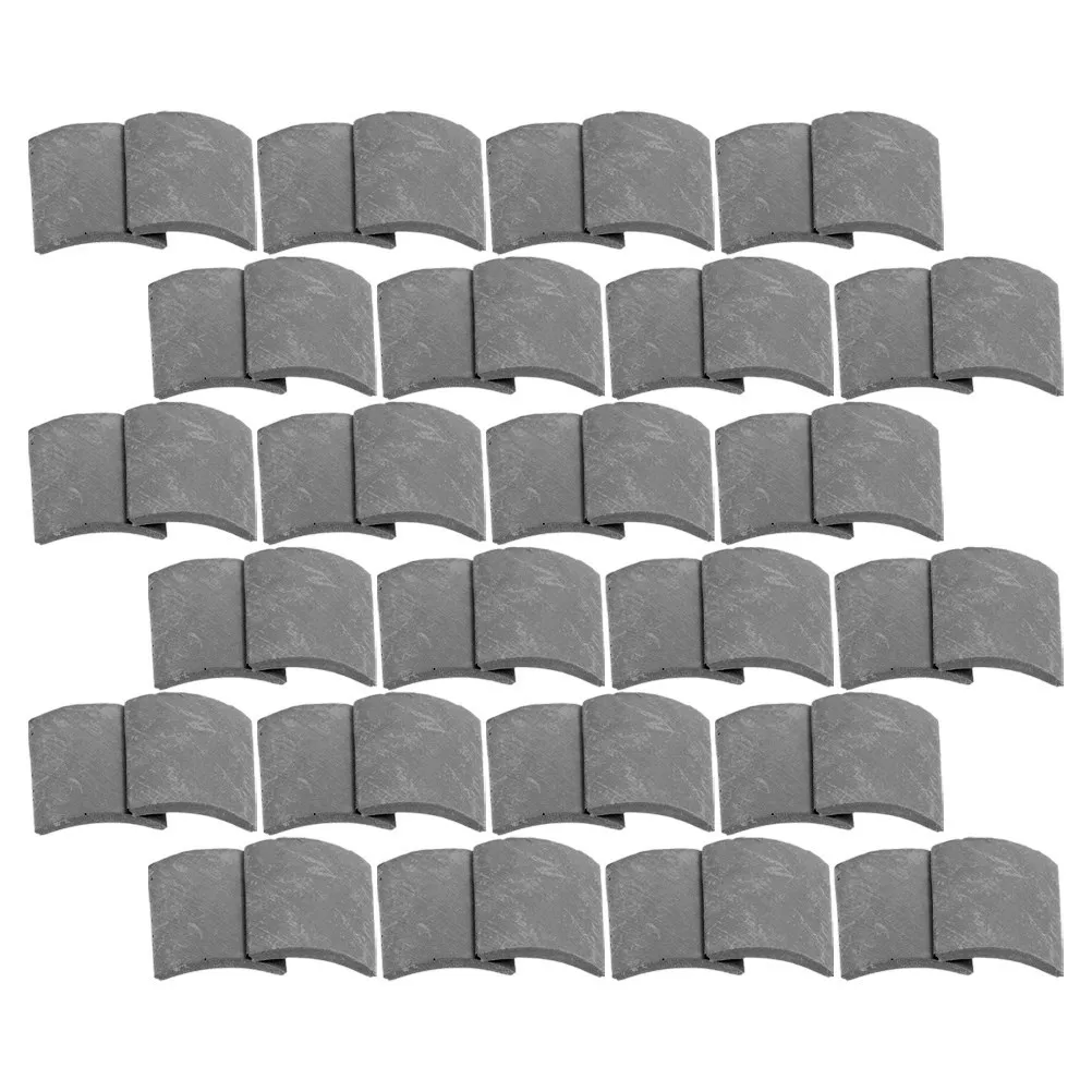 120Pcs Miniature Roof Tiles Lifelike Simulation for DIY Crafts Micro Landscape Sand Table Mini Gardens Decoration