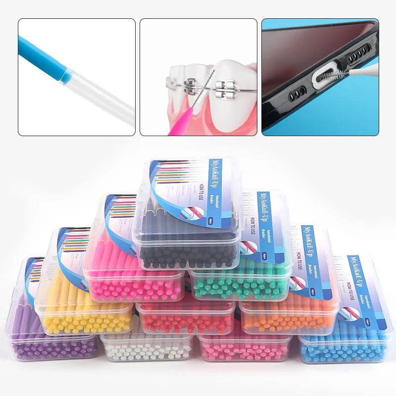 40 Stück Multifunktions-Mikro-Augenbrauenpinsel, tragbar, für Reisen, langlebig, zum Heben von Augenbrauen, Wimpern-Set für Zuhause, Salon, Pro, Beauty-Make-up-Tools