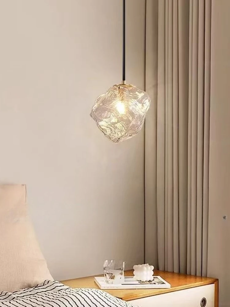 Minimalistyczna lampa wisząca w stylu lodu, nordycka lampa artystyczna do restauracji, kreatywna lampa wisząca z drutu, nowoczesne oświetlenie do przedpokoju, baru, lampka nocna. — 2