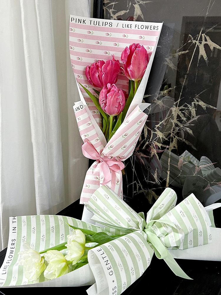 Fresh Literature Atmosphere Paper Korean Wrapping Paper For Flowers Art Aesthetics Kraft Paper Sheets Diy Craft Material Paper