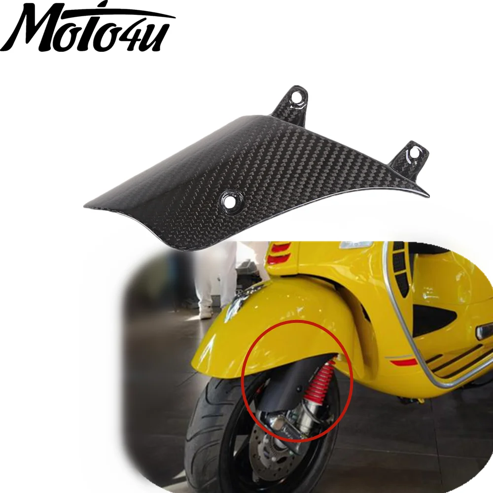 

For GTS 300 250 200 GTS300 2013-2020 Carbon Fiber Motorcycle Front Wheel Rocker Cover Shock Absorber Side Cover Protector