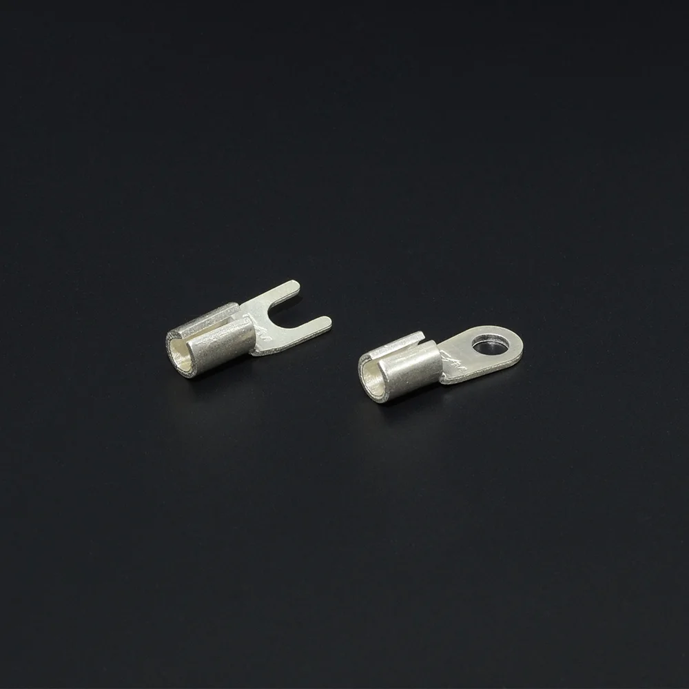 Pure Silver Insulated Male Female Wire Connectors Crimp Terminals Spade for HiFi Power Sockets Circuit Breakers & Car Amplifiers