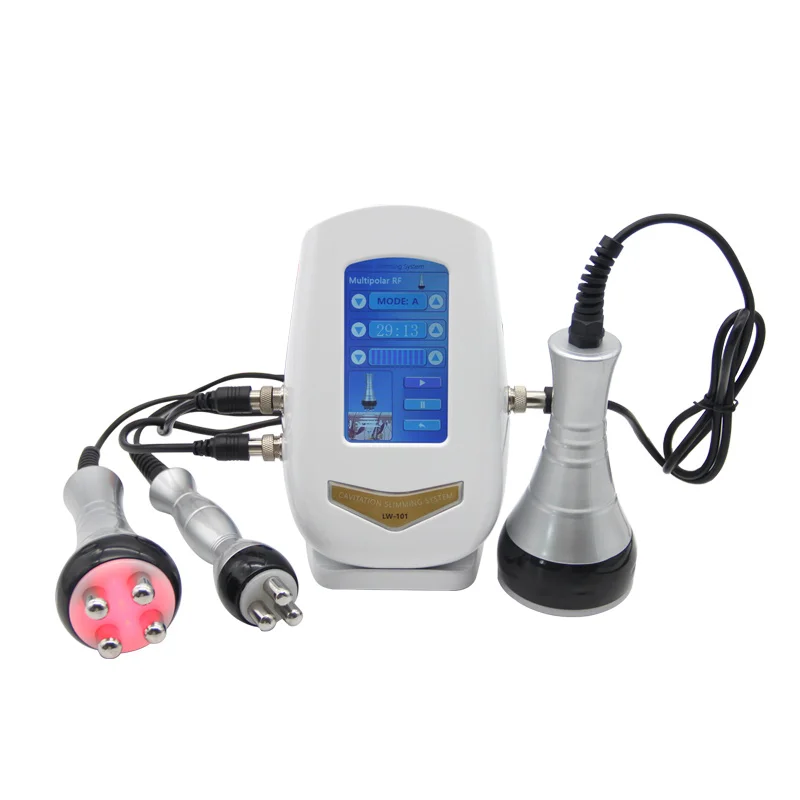 Slimming Tool 40K 3-IN-1 Cavitation Ultrasonic Multipolar RF Massageador Muscular Weight Loss Tightening Anti-wrinkle Device