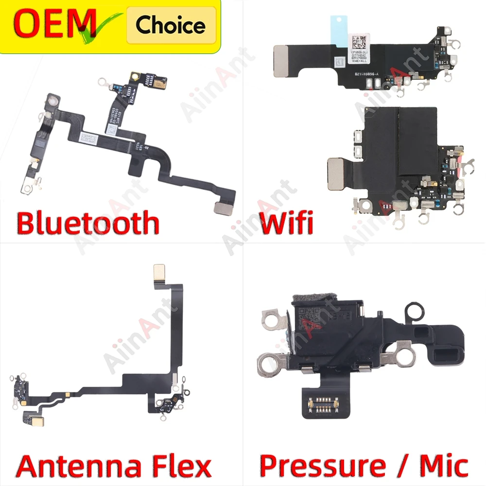 OEM NFC Bluetooth GPS Антенна сотовой связи Wi-Fi, микрофон, гибкий кабель Wi-Fi для iPhone 16 Pro Max Plus 16e, запчасти
