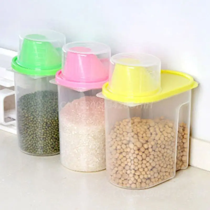 Multigrain Storage Airtight Organizer Space-saving Easy To Clean Stylish Efficient Storage Transparent Storage Tank Airtight Can