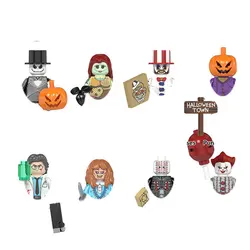 Halloween Horror Movie Series Building Blocks Jack Skellington Bricks Sally The Exorcist Pumpkin King Action Figures Kids Toys