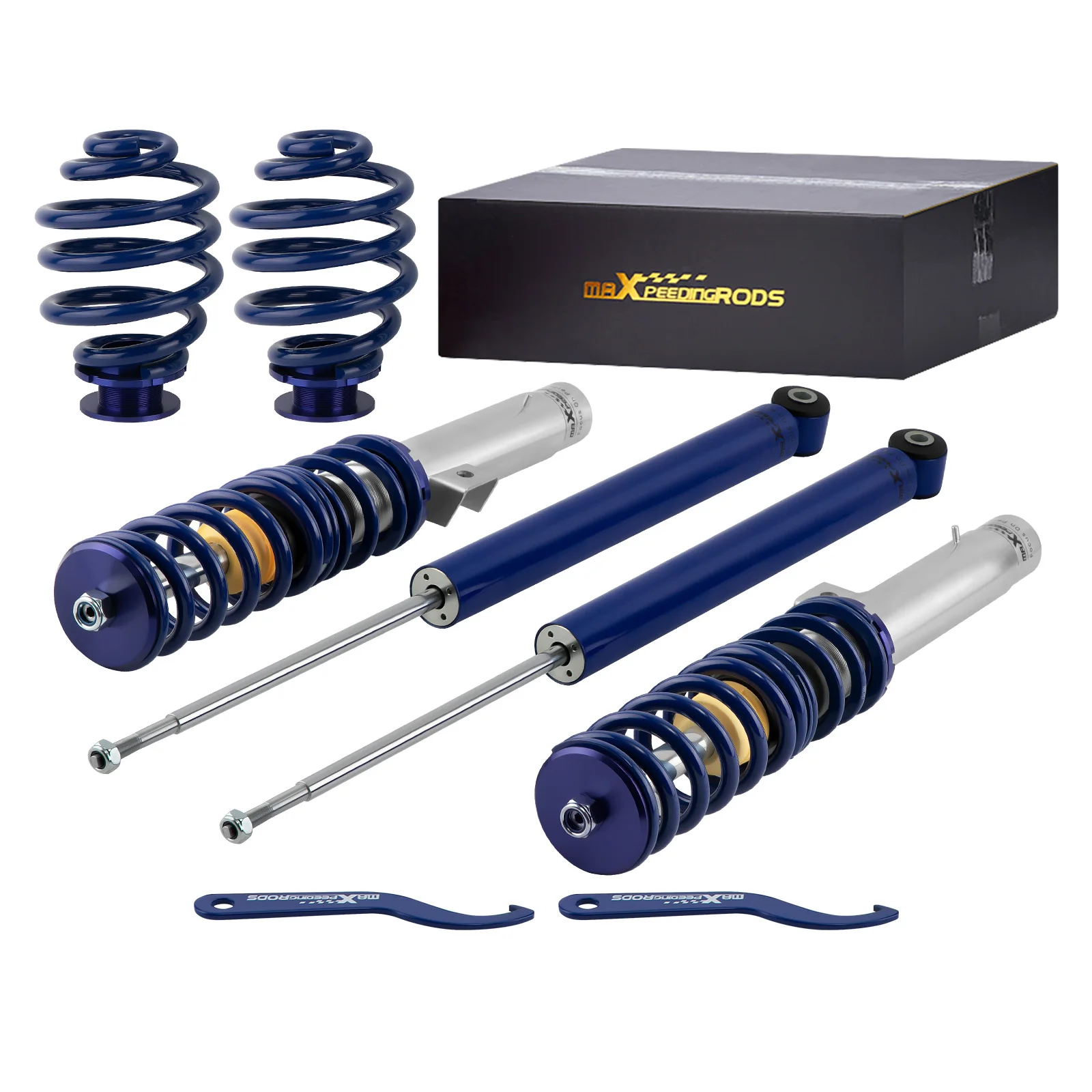 maXpeedingrods Coilover Suspension Height Adjustable Coilover For BMW E46 Convertible 323ci 325ci 330ci 320cd 330cd Coil Spring