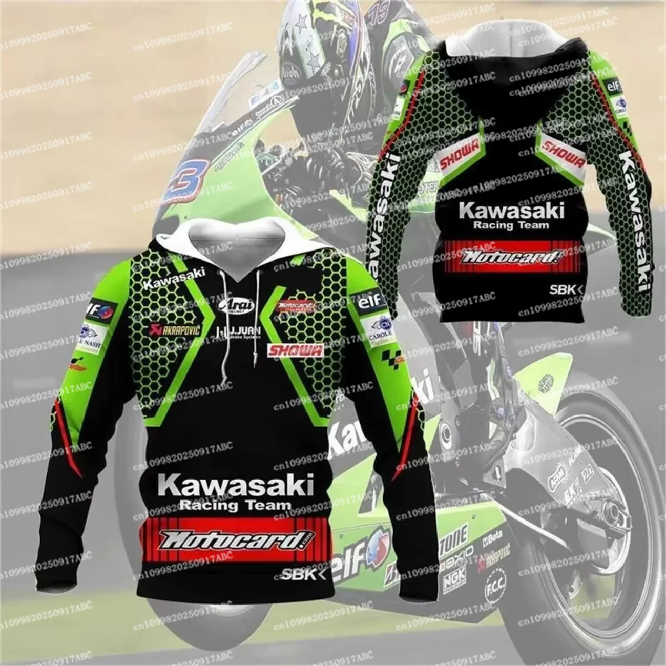 

（Kawasaki ） Men Hoodie Kawasaki Hoodie sports Kawasaki logo motorcycle street sports daily commuting Women Hoodie outdoor sports