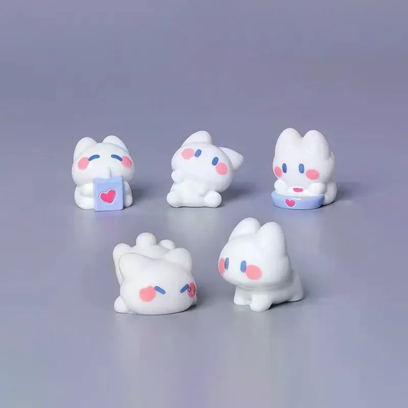 [MA]6Pcs Cute Resin Cat Model DIY Brooch Hairpin Jewelry Handmade Accessory Kawaii Water Cup Resin Accessories Adult Toys Gift