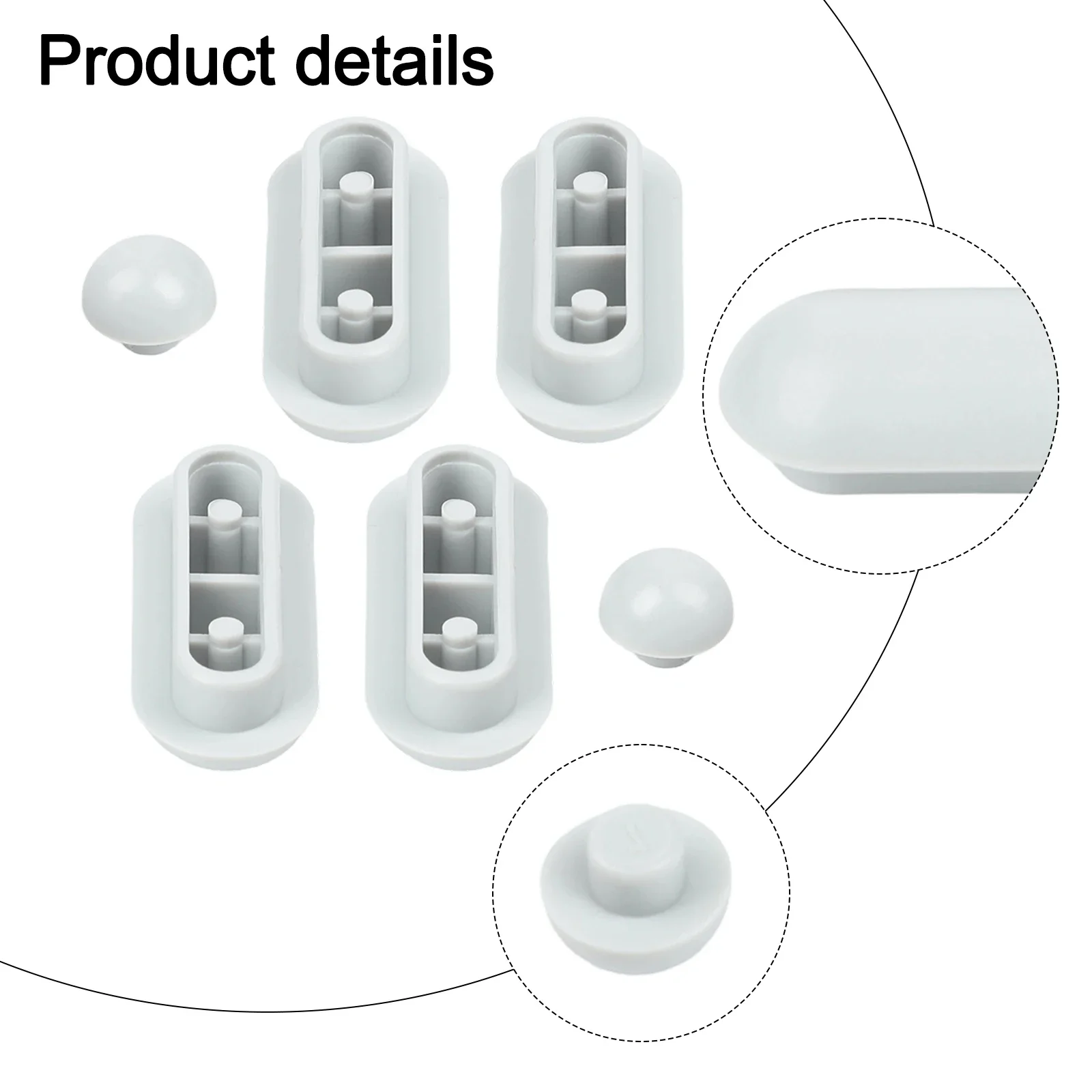 Toilet Seat Bumper Replacement Kit with 4 Seat and 2 Top Cover for Consistent Performance Across Multiple Installations