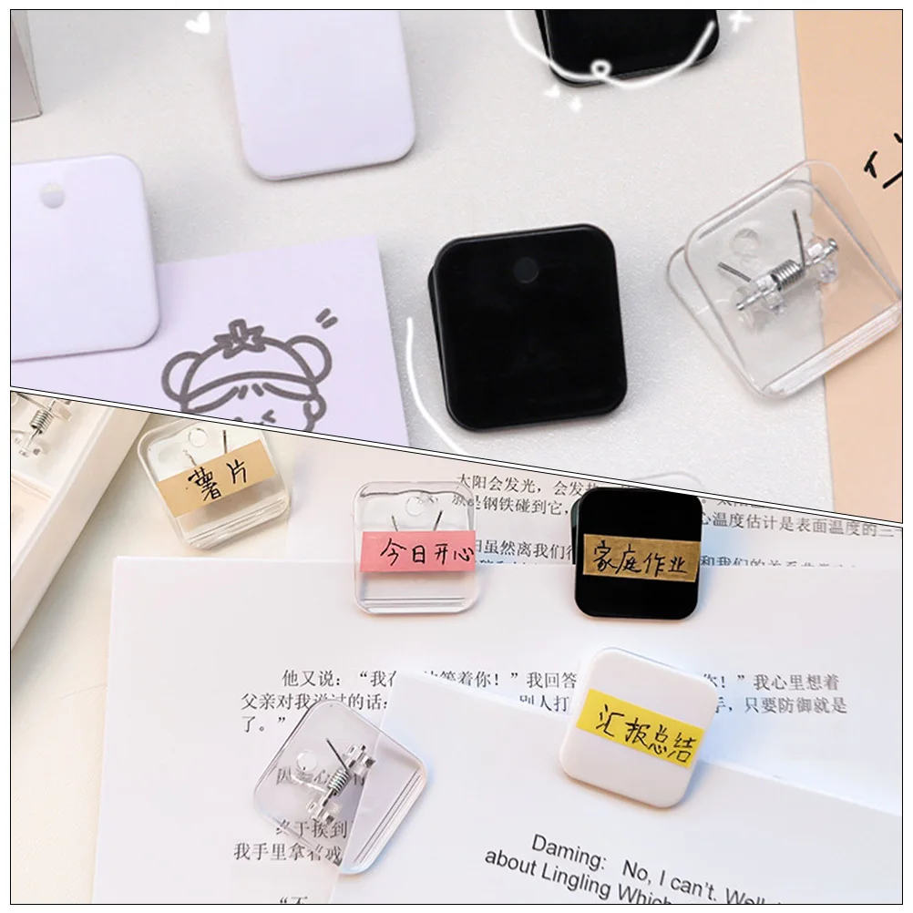 12 قطعة مقاطع فاتورة مشابك مستندات بلاستيكية قوية للملاحظات جداول الملفات سطح مكتب المدرسة المنزل القرطاسية