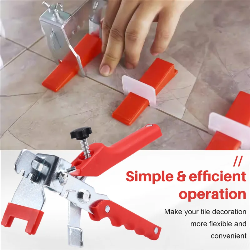 

【Hot Cake】6Pcs Professional Tile Leveler System Pliers For Tile Leveling Hand Leveler Set Tile Laying Clips Wedges Tools