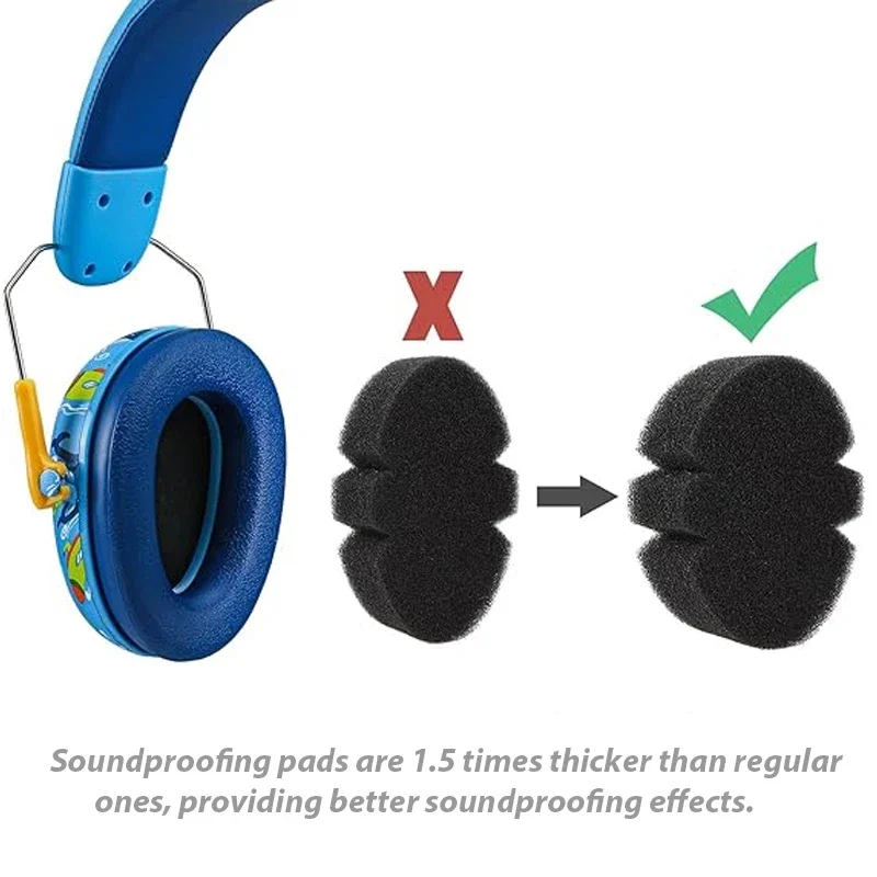 Imagem -06 - Earmuffs com Cancelamento de Ruído para Crianças Proteção Auditiva Atualizada Proteção Auditiva Infantil Fones de Ouvido Nrr 26db Proteção Auditiva Autismo Criança