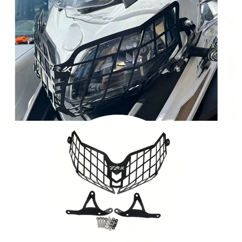 

For Benelli TRK 502x 502 Accessories TRK502x Trk502 2018-2022 2023 Motorcycle Headlight Head Light Guard Protector Cover Grille