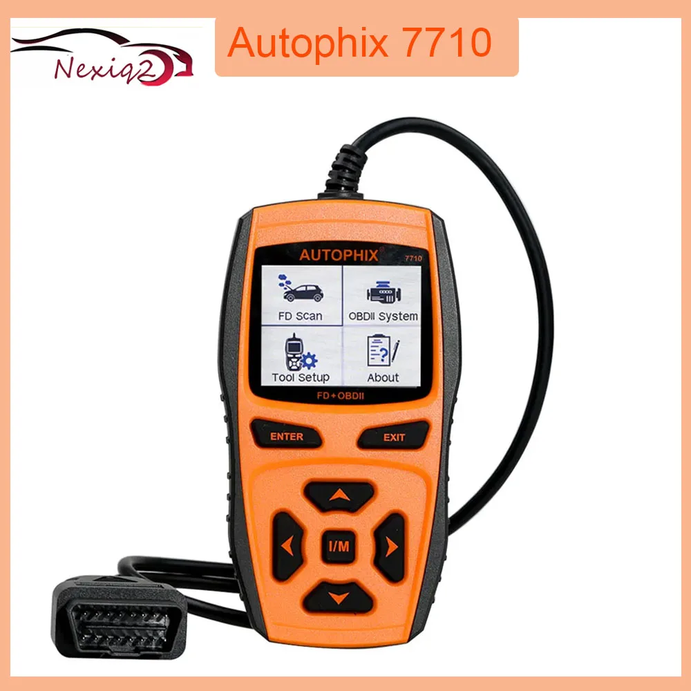 Autophix 7710 for Fo-rd EPB DPF ABS SRS Oil FD+OBDII Multi Scan Tool Support English French German Spanish