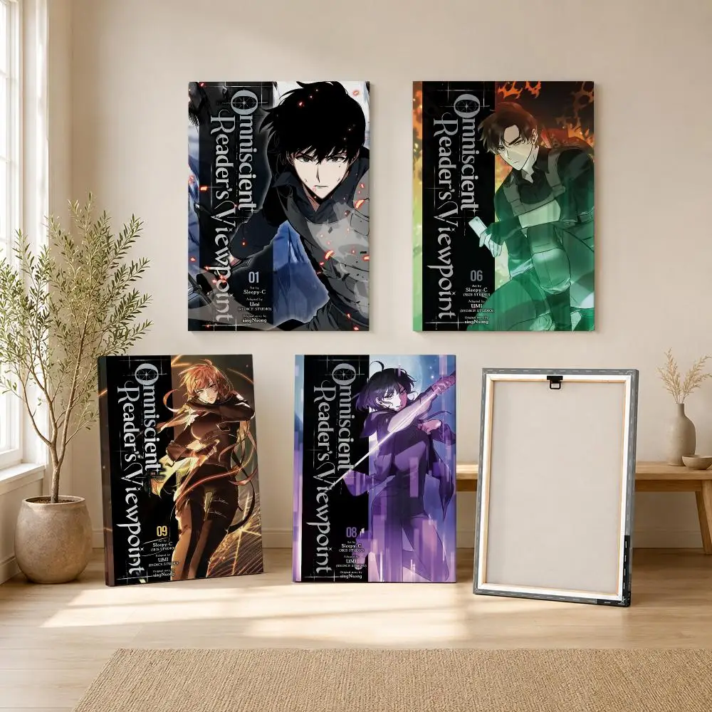 Anime Omniscient R-Reader V-Viewpoint orv Painting Calligraphy Framed Canvas Wall Art Print | Modern Poster | Home Hallway Decor