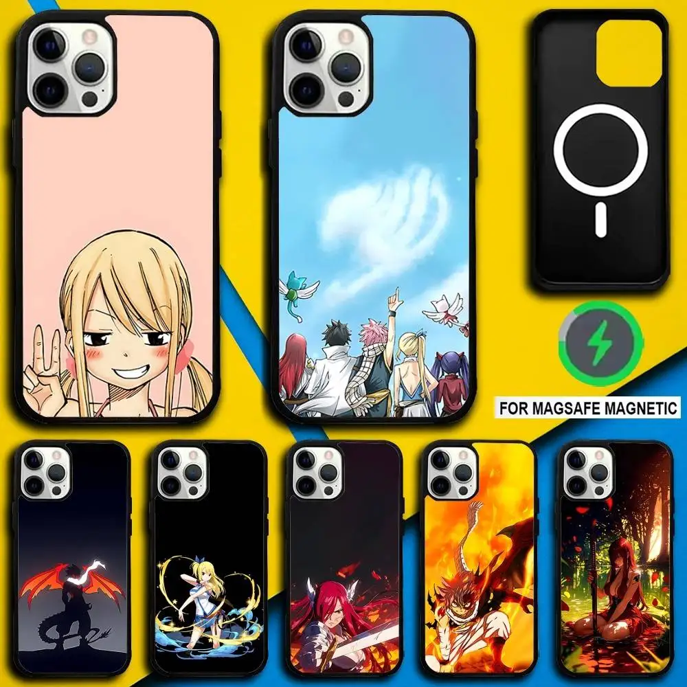 

Anime F-Fairy Tail Phone Case For iPhone 17,16,15,14,13,12,11,Pro,Max,Plus,Mini,SE4,E Magnetic Magsafe Wireless Charging
