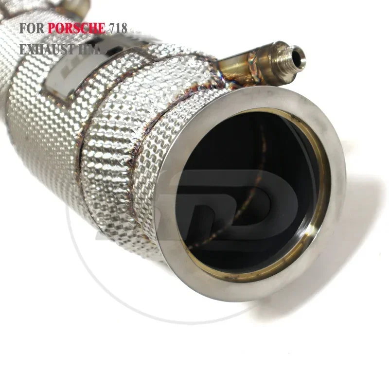 Abschnitt High Flow Rohre Abzweig Fallrohr Auspuffrohr mit für 718 Cayman Boxster 982