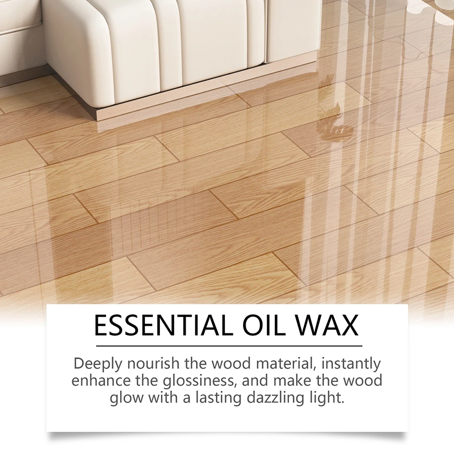 Natural Beewax Wood Polish Spray Kit Furniture Care Polish Restorer Wood Seasoning Beeswax Spray for Floor Tables Cabinets