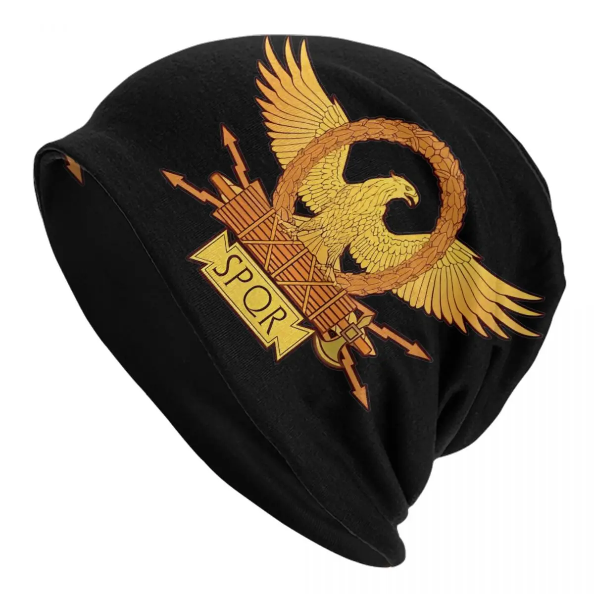 Ancient Rome SPQR Eagle Standard Skullies Beanies Hat Autumn Winter Unisex Outdoor Caps Warm Thermal Elastic Bonnet