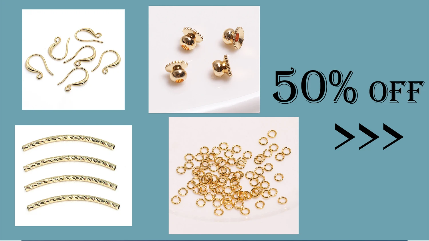 14K/18K vergoldete Perlenkappen, Abstandsperlen für Armband, Trenner für Perlen, DIY-Schmuckherstellungszubehör im Großhandel – Detail 14