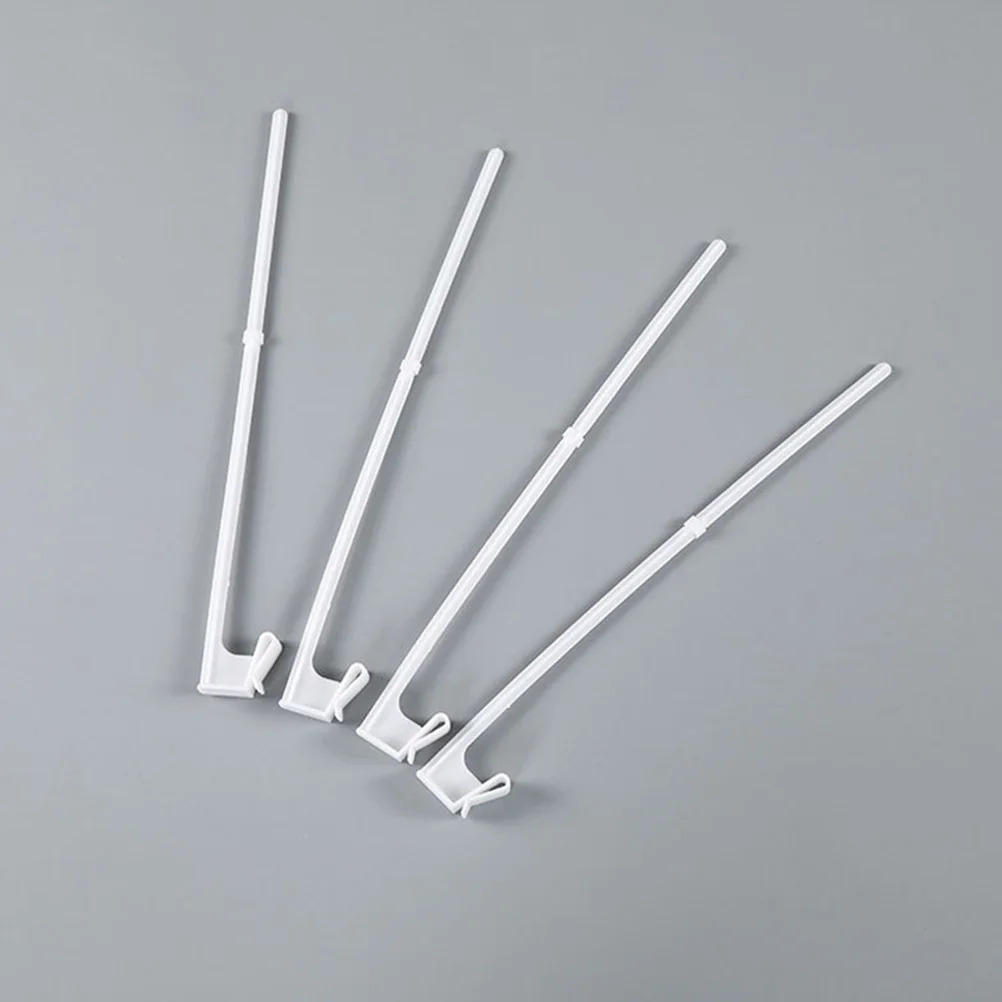 

10Pcs Clip Designed Car Flagpole Durable Plastic Vehicle Flag Rod Outdoor Travel Vehicle Supply Car Flagpole Sturdy Flag Rod