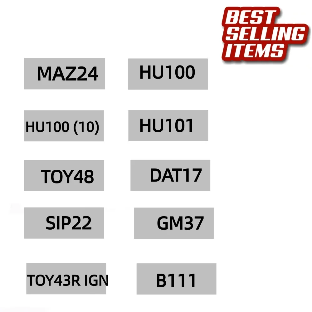best-selling USA market lishi 2 in 1 MAZ24 HU100 HU100 (10) HU101 TOY48 DAT17 SIP22 GM37 TOY43R IGN B111
