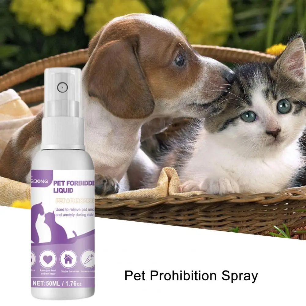 Great Pet Prohibition Spray Prevent Howling Improve Appetite Lightweight Cat Calming Pheromone Travel Spray