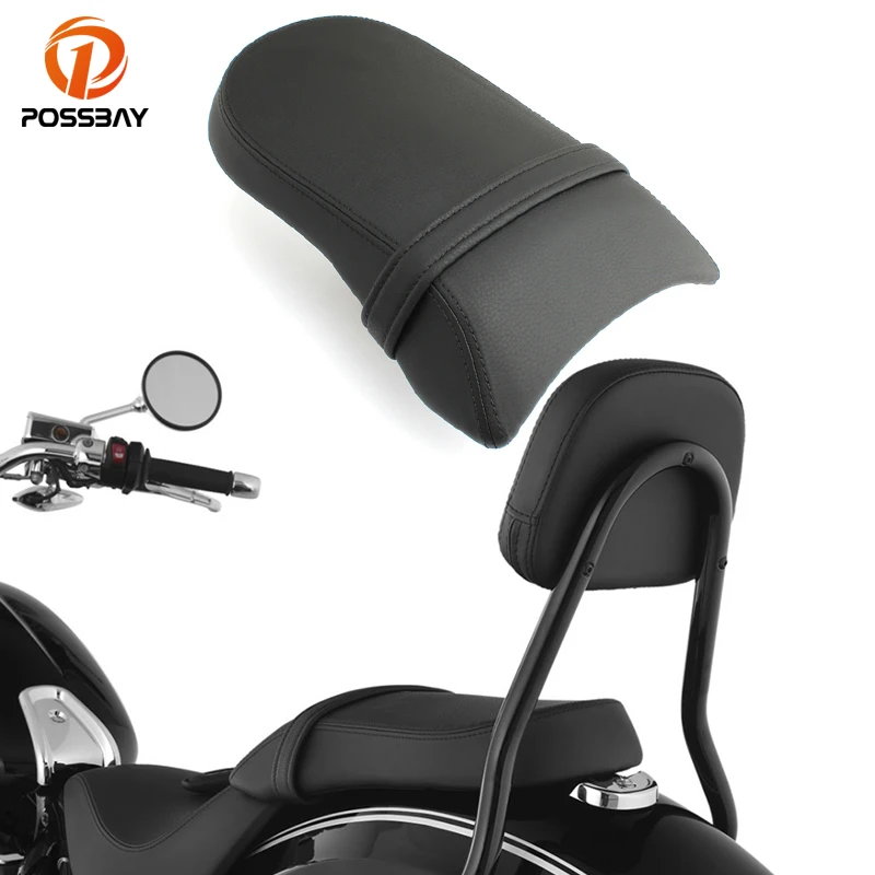 

Motorcycle Rear Passenger Seat Cushion Black Soft Artificial Leather Pad Cover Accessories for BMW R18 2020 Coussin De Siege