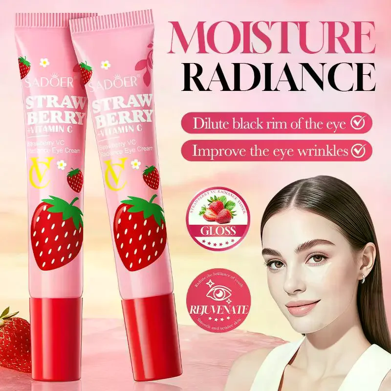 SADOER Strawberry VC Eye Cream - close-up view