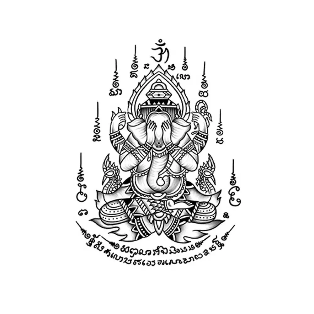 New Thai scripture tattoo stickers Jesus Bible God Christian Temporary Tattoo Stickers Waterproof Art Arm Face tattoo