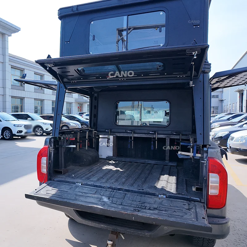 KQX Waterproof  Windproof Oxford Fabric Pickup Truck Bed Canopy Hard Shell Roof Top Tent  for jeep Gladiator Ranger
