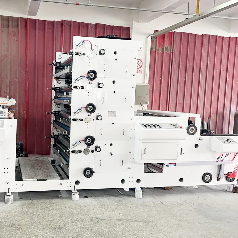 4+4 Color Servo Motor PP Woven Bag Flexo Printing Machine