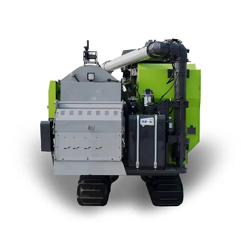 Crawler Mounted Combine Harvester 8kg/s Feed Capacity Rice Wheat Harvester for Wetland and Paddy Field Operation