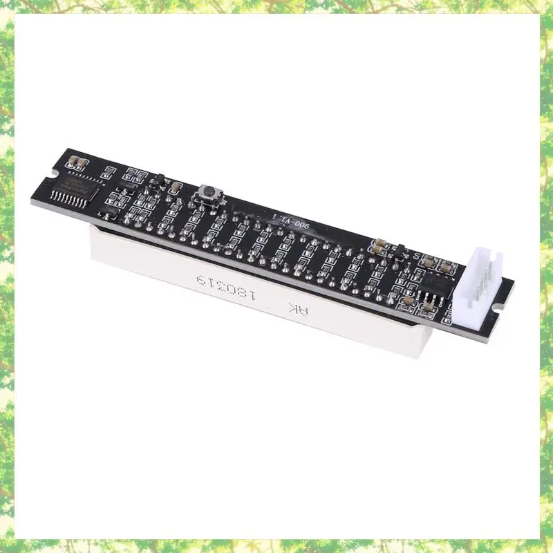 Smart-4X デュアル 12 音楽レベルインジケーター LED スペクトル VU メーター アンプランプ 光速度調整可能ボード DC 7-12V (Finis)