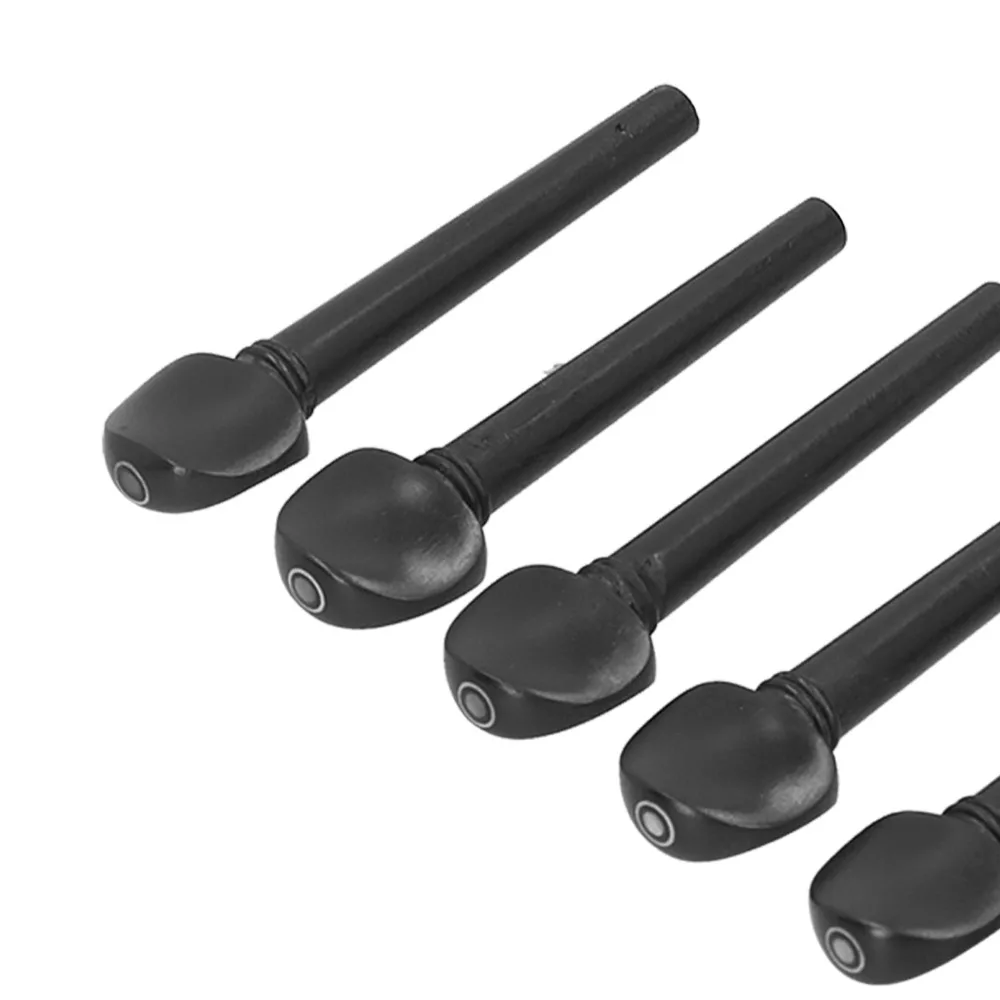  12 قطعة خشب الأبنوس أوتاد ضبط الأبنوس أوتاد خشبية ضبط استبدال أوتاد ضبط الكمان عين السمكة #2