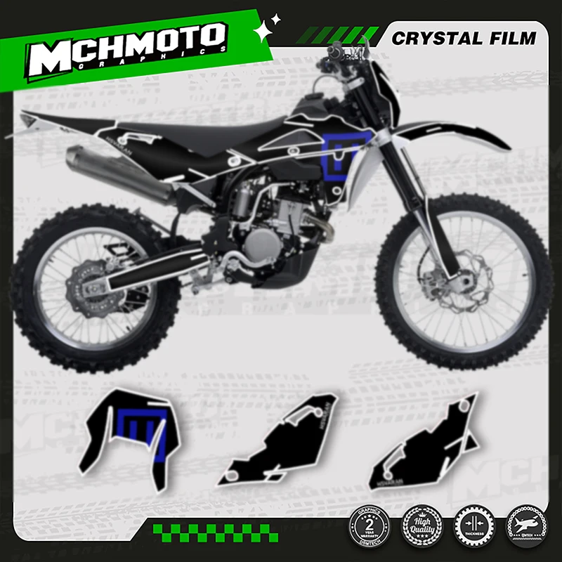 

MCHMFG MOTOR For HUSABERG TE250 2008 2009 2010 2011 2012 2013 Custom Team Motorcycle Background Graphics Decals Stickers 007