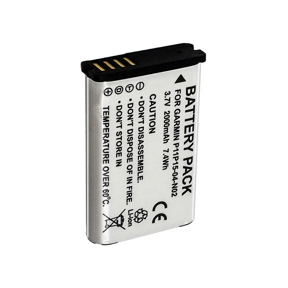 010-11654-03 2000mAh Battery For GARMIN Atemos Monterra 680t 650t 610t 600t For Alpha Handheld GPS VIRB Action Camera