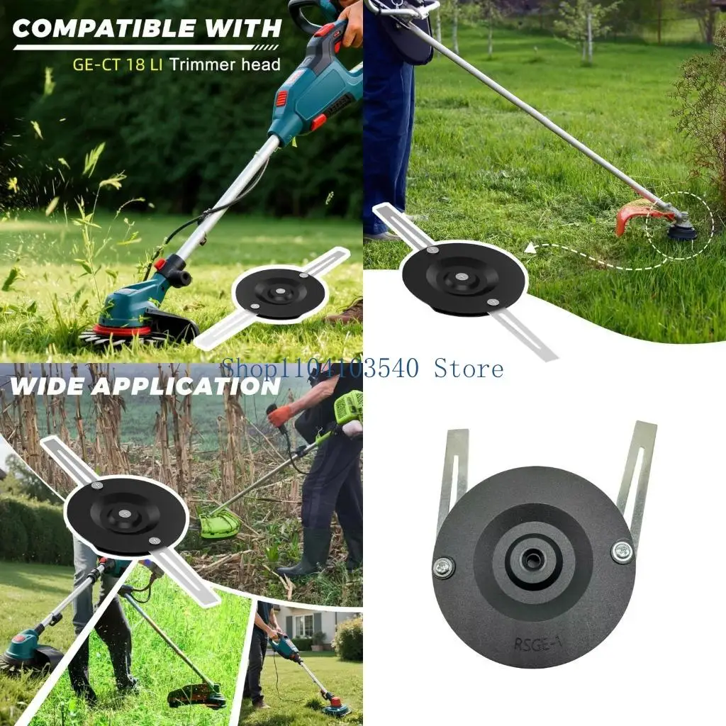 

02DC Accuracy Cut Metal Grass Pruner Sharpeners Set With Permanent Cutting Disc And Mounting Set For Thick Vegetation