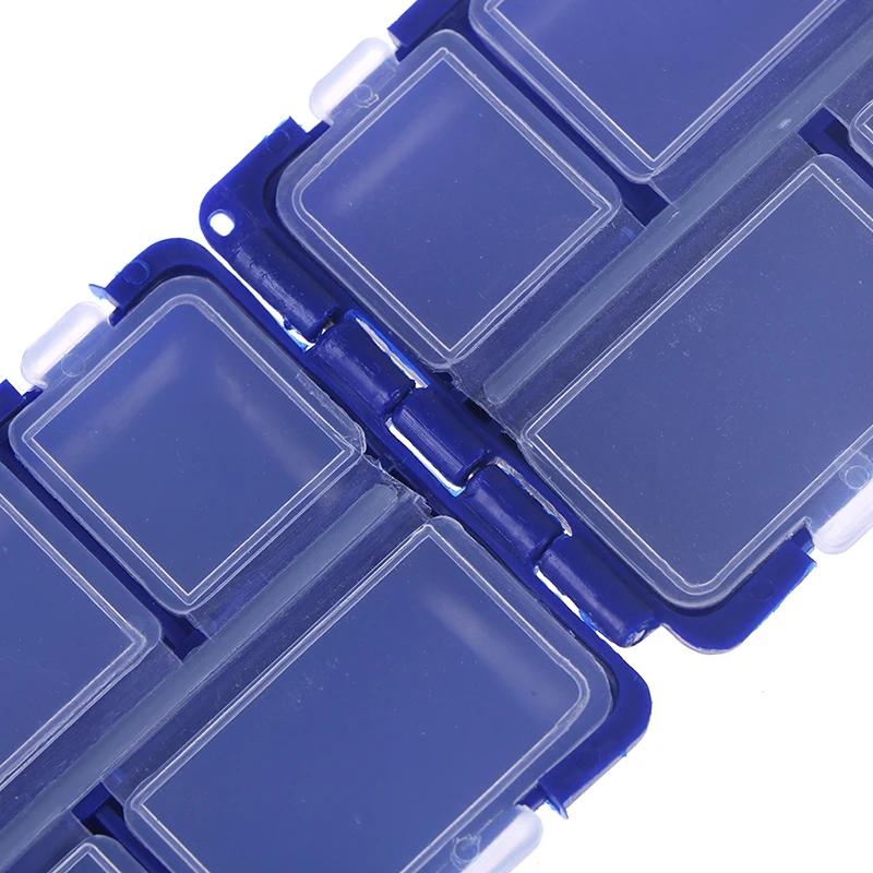 Vissen Doos Plastic Storage Case Lure Spoon Hook Bait Tackle Connector Waterdicht Vissen 10 Grids Fly Tackle Dozen