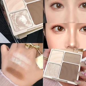 Facial Highlighter Makeup Palette, Face Matte Shadow, Lasting Glow, Brighten Contour, Shimmer Powder, Cosmetics 8 Main Sales Korean Makeup - №5