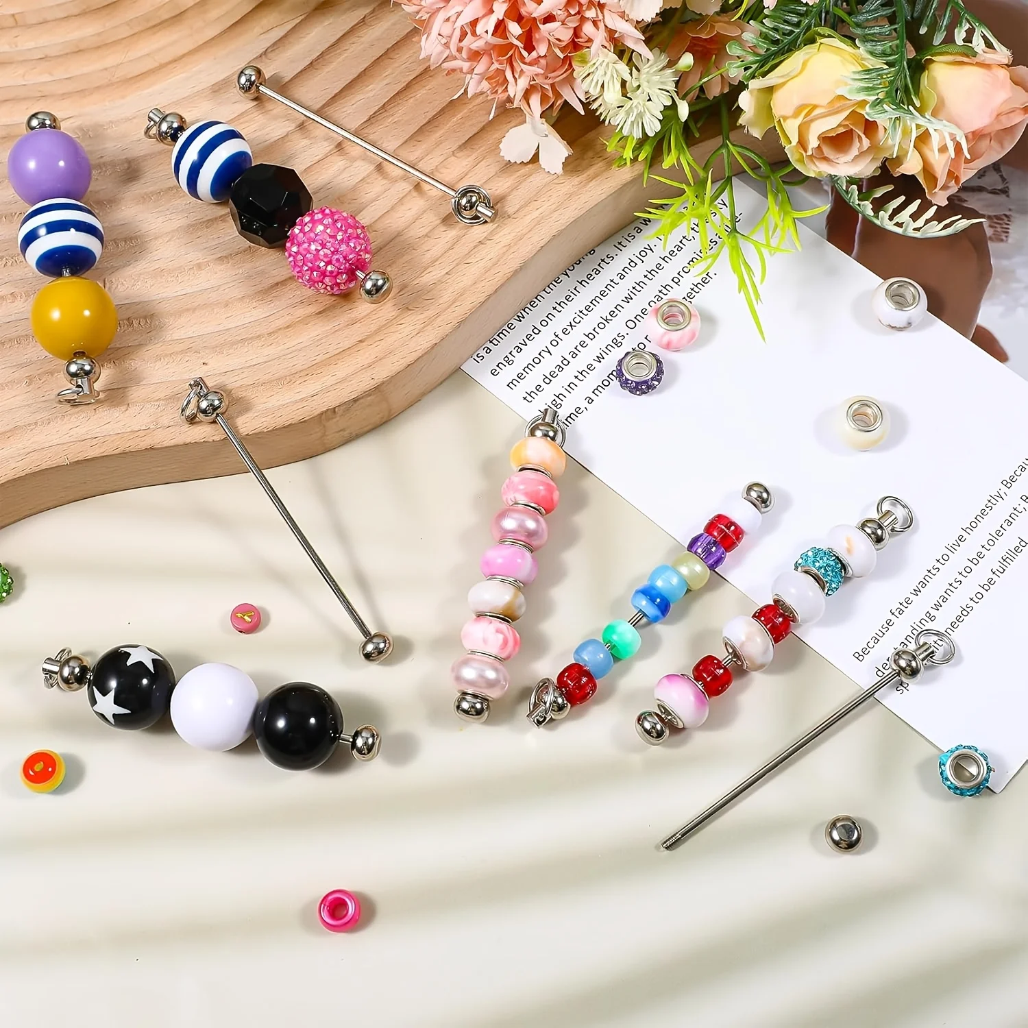 Practical Wholesale Keychain Making Supplies Exquisite Blank Beading Bars DIY Jewelry Accessories Stylish Car Key Decor 25pcs
