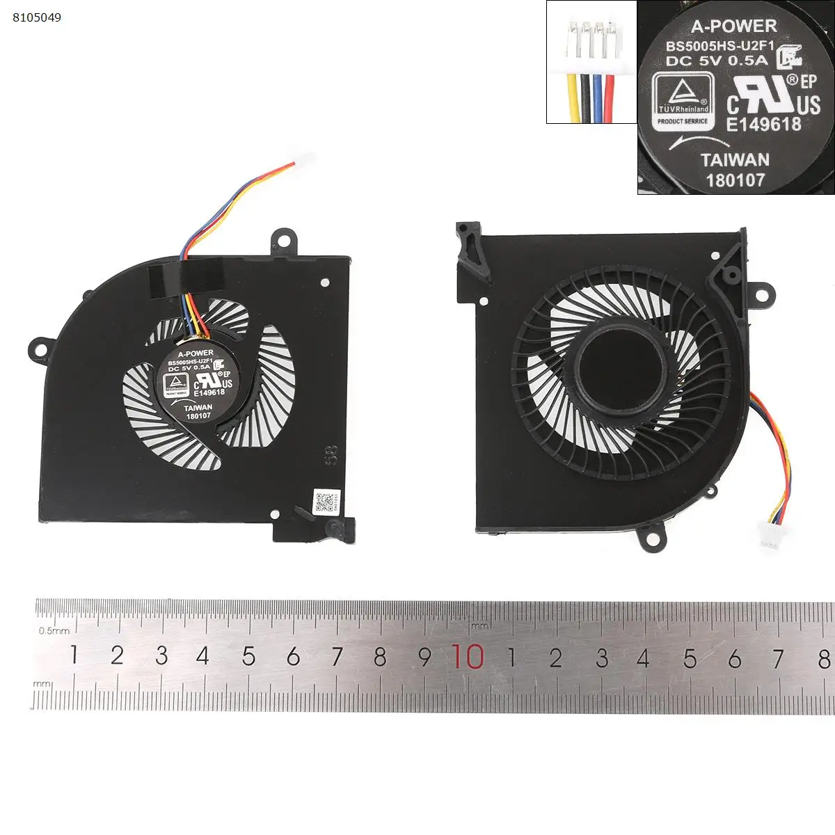 Laptop Cooling Fan for MSI GS65 GS65VR P65 MS-16Q2 16Q1 16Q3