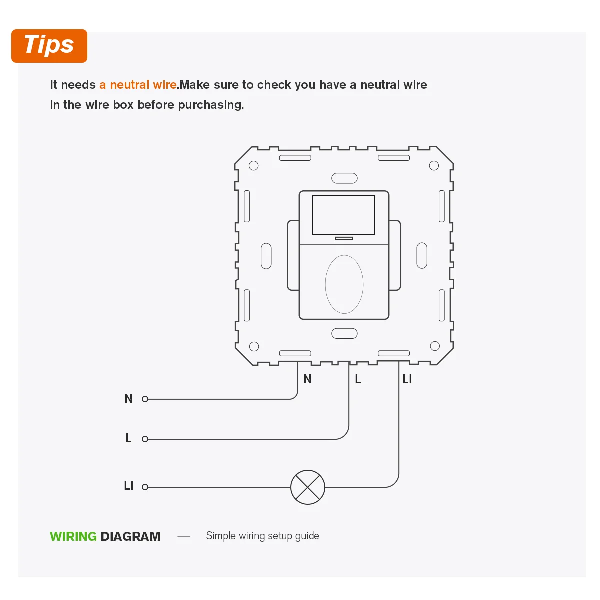 Occupancy Sensor Vacancy Sensor On-Off Switch 3 in 1 ,Pir Motion Sensor Light Switch (Neutral Wire Required)