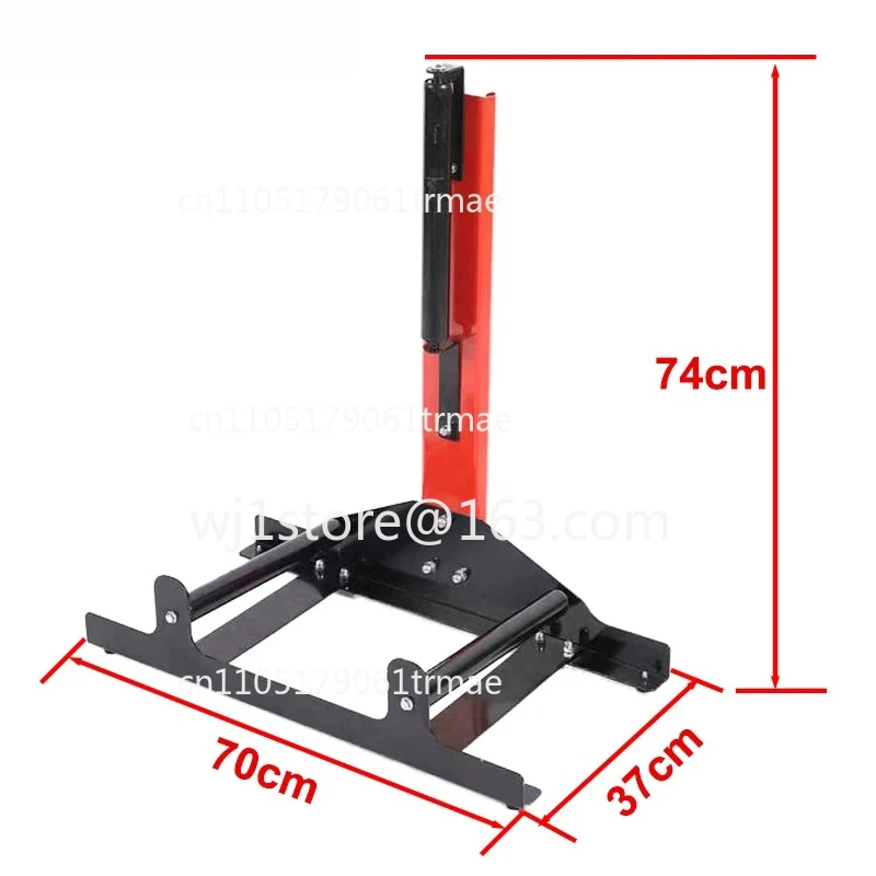 Steel Automotive Wheel Detail Bracket Rolling Detail Wheel Metal Bracket for Automotive Wheel Cleaning