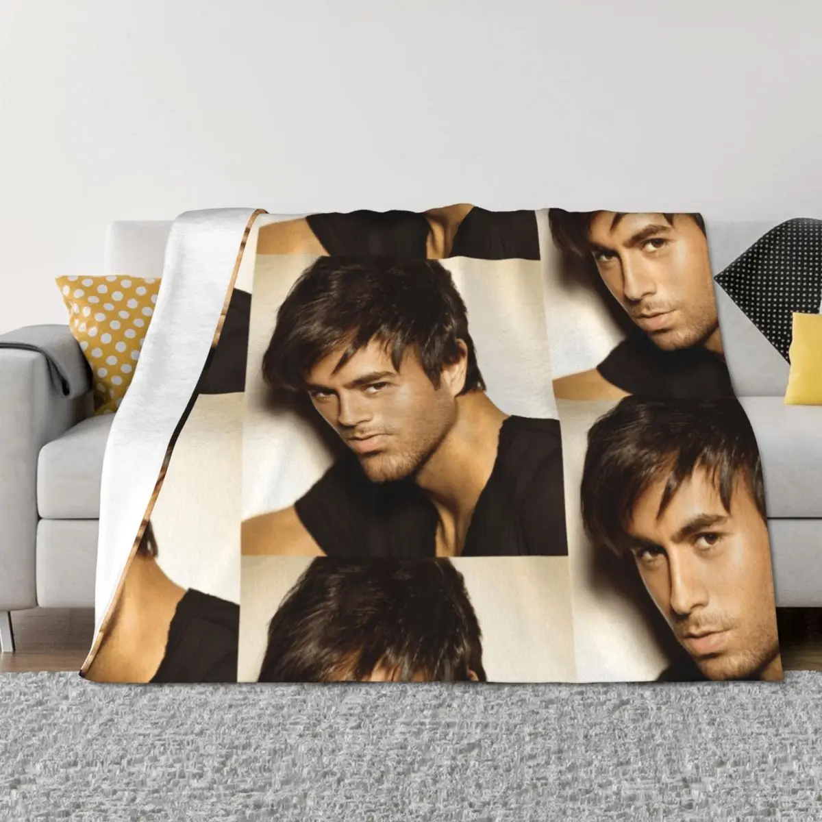 

rumahuya enrique iglesias Throw Blanket Summer bed plaid Blankets Sofas Of Decoration valentine gift ideas Blankets