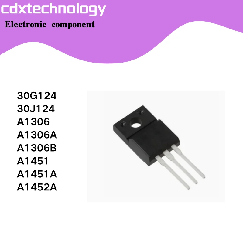 10PCS/Lot 30G124 30J124 A1306 A1306A A1306B A1451 A1451A A1452A TO220F NEW Fet triode in stock