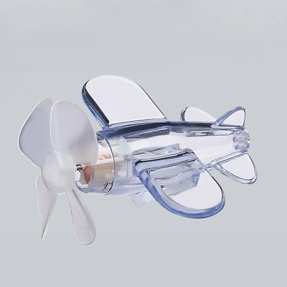 

With Traceless Adhesive Small Airplane Car Decorations Wind Power Generation Safe Riding Mini Airplane LED Light Fashion
