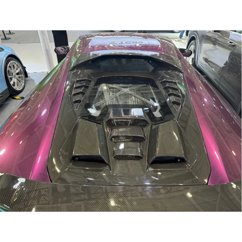 

For Lamborghini Huracan LP580 LP610 Upgrade Tecnica Style Dry Carbon Fiber Rear Bonnet