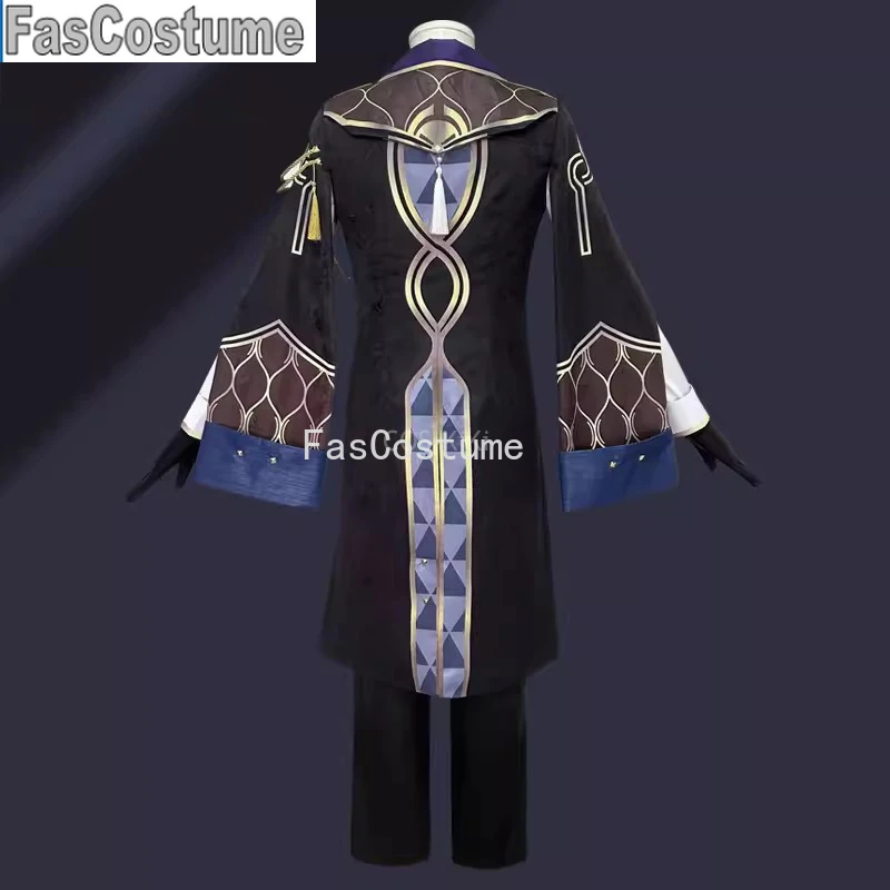 

FasCostume Honkai: Star Rail Aventurine Game Suit Gorgeous Handsome Uniform Cosplay Costume Halloween Party Role Play Outfit Men